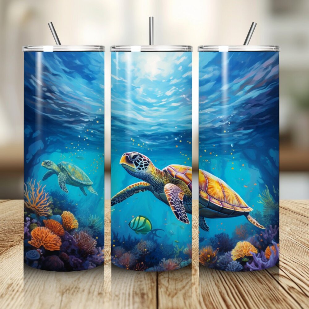Sea Turtle Tumbler 20 oz